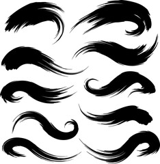 Brush Stroks_Silhouette Vector 003.eps