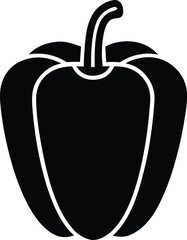 bell pepper vector icon.