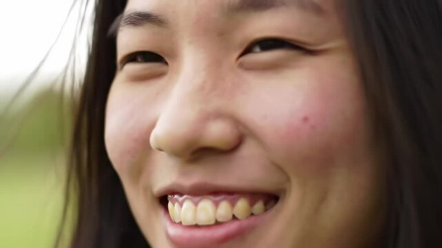 Smiling person portrait