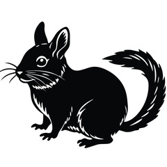 pika vector sihouette animal