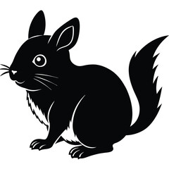 pika vector sihouette animal