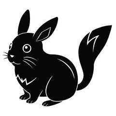 pika vector sihouette animal