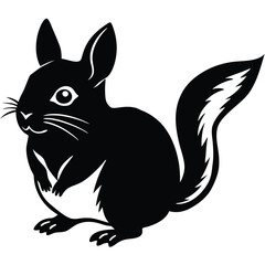 pika vector sihouette animal