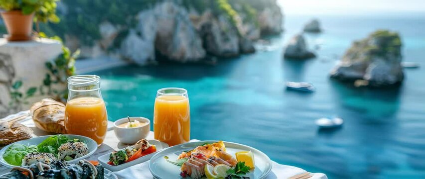 Seaside dining experience with ocean views and fresh, vibrant cuisine