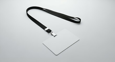 ID Card Mockup with Lanyard