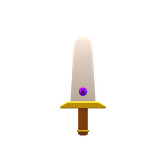 sword light purple gem gaming ui pack 3d icon illustration