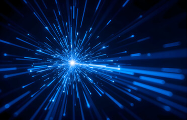 Blue Tech Light Burst