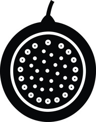 passion fruit vector icon.