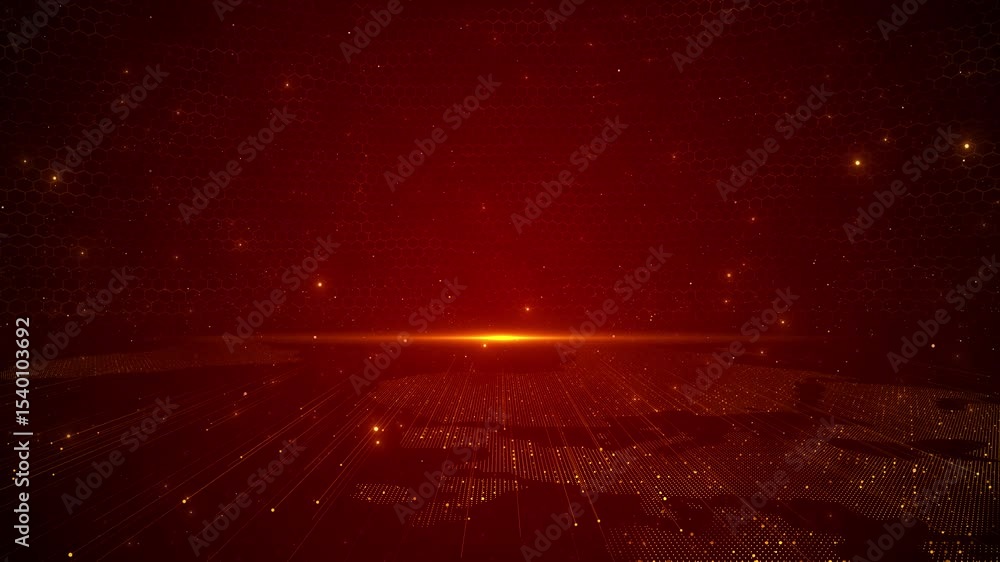 Poster futuristic abstract hexagonal grid background. trendy hexagon surface honeycomb technologic backdrop