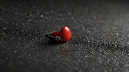 red heart on a black background