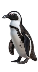 Obraz premium Adorable Penguin Spotlight Unique Features and Habitats on isolated background, generative ai
