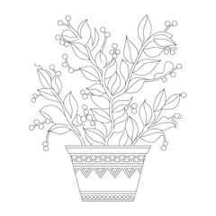 bouquet of flowers in vase