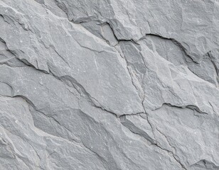 Gray Slate Rock Surface with Natural Textures