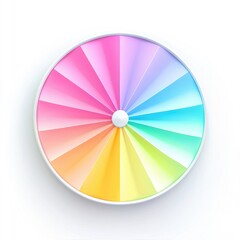 Obraz premium Colorful circular fan design