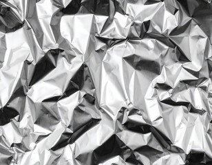 Crinkled Aluminum Foil Surface for Creative Projects