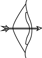 bow and arrow vector