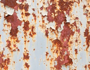 Rusty Peeling Paint Surface