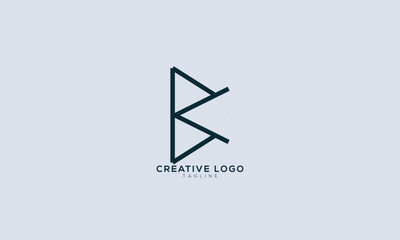 BK KB BC CB Abstract initial monogram letter alphabet logo design