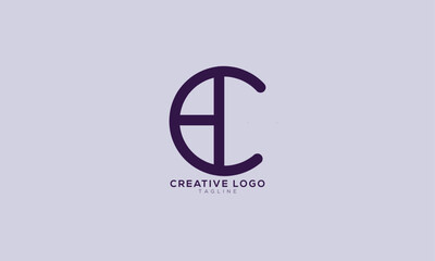CA AC CH HC CB BC Abstract initial monogram letter alphabet logo design