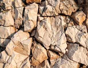 Rough Natural Stone Wall for Landscaping and Decor
