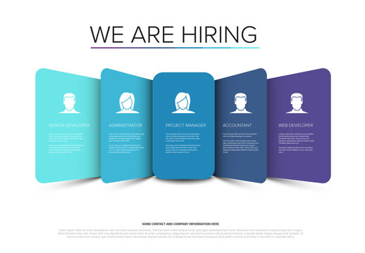 Modern We Are Hiring Presentation with Job Openings
