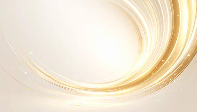 ゴールドの光が輝くエレガントな抽象背景