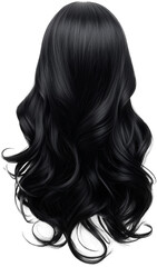 Obraz premium black hair wig 