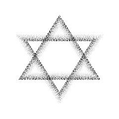 Tattoo design of 3 balance triangles 369 black color