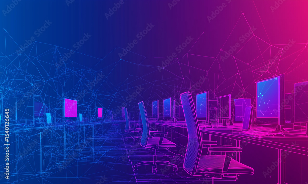 Poster boosting productivity with innovative hacks in a modern office environment