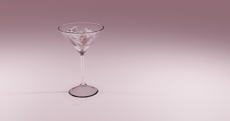 Glass of Celebration Drink with a light background