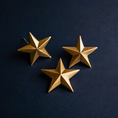 Obraz premium gold star on blue