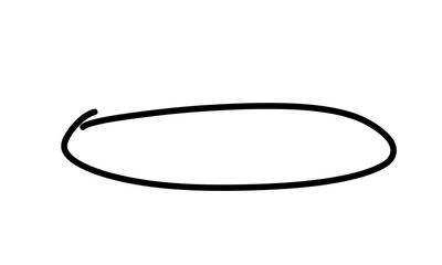 Hand-Drawn circle  Highlight Elements. Organic Sketch Strokes & Scribbles. Doodle Mark Emphasis isolated on transparent background