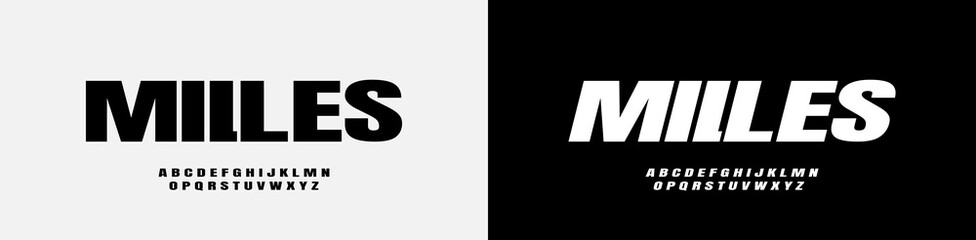 Modern Bold Font. Minimalist and Simple Lettering. Uppercase, Lowercase, Number and Symbol. Editable Vector graphic. Modern Alphabet for Lettering, Poster, and any design project.	
