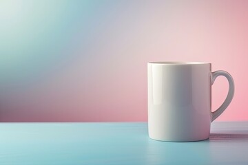 High Resolution of White Cup Mockup with Beautiful Background