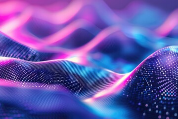 Ultra Hd Visual of Blue and Purple Gradient Background with Dotted Patterns