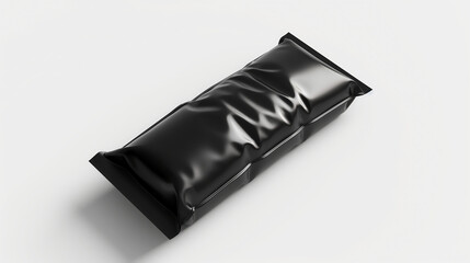 blank chocolate bar mockup on isolated white background