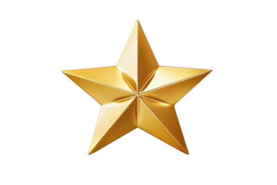 Golden Star Graphic Design Element