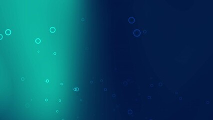 teal gradient background gradient featuring motion dark blue teal footage with overlay bubbles creating underwater or ocean look