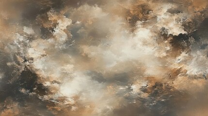 Abstract Cloud Forms in Brown Tones