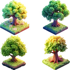 Set of Icon Tree