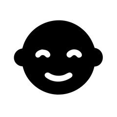 Fototapeta premium Baby face icon vector illustration