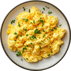 plate of scrambled egg