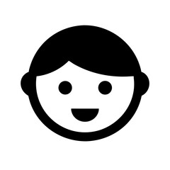 Child avatar icon vector illustration