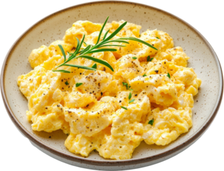 plate of scrambled egg