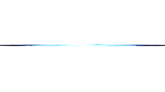Abstract Blue Light Streak on Transparent Background Technology Concept