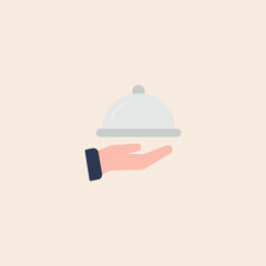 Catering service icon flat vector design.