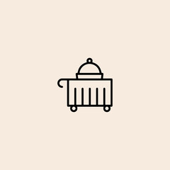 Catering service icon flat vector design.