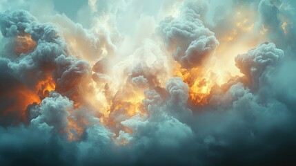 Fototapeta premium Dramatic cloudy sky background