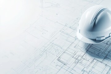 Vibrant Image of Architecture Concept with Building Plan