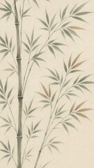 Elegant bamboo nature illustration